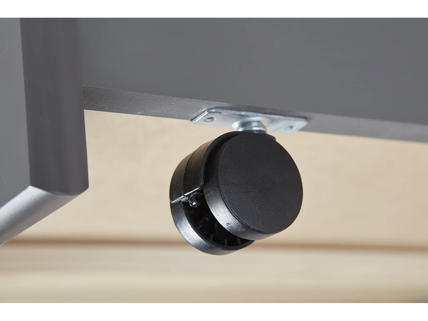 Malsu Lit 90x200 cm avec 1 lit gigogne, gris.