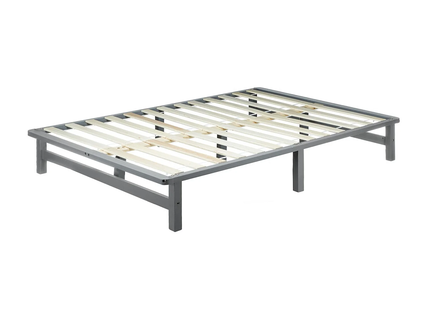 Lit design palette avec bois marron 140 x 200 x 25 cm LIT06222