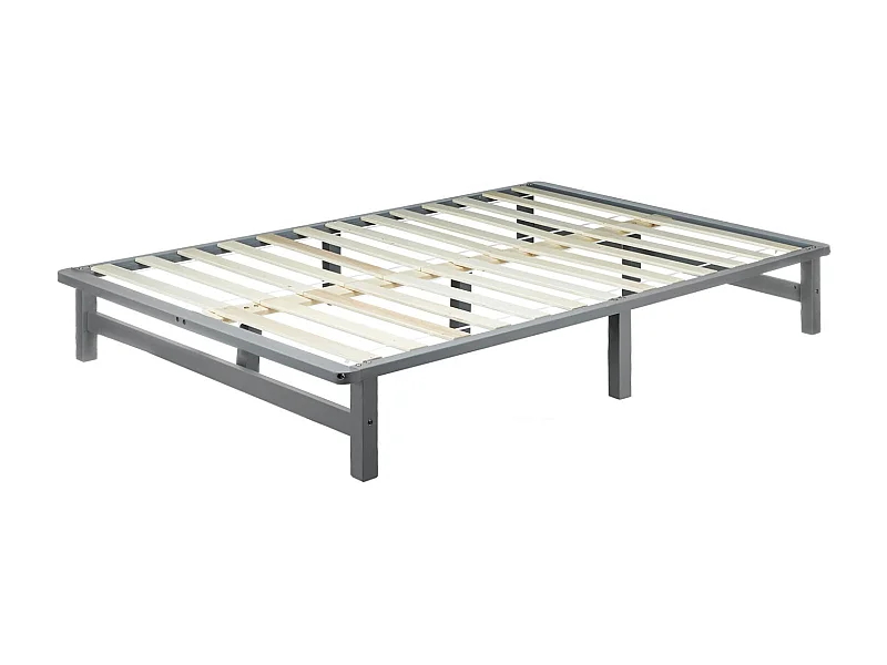 Lit design palette avec bois marron 140 x 200 x 25 cm LIT06222