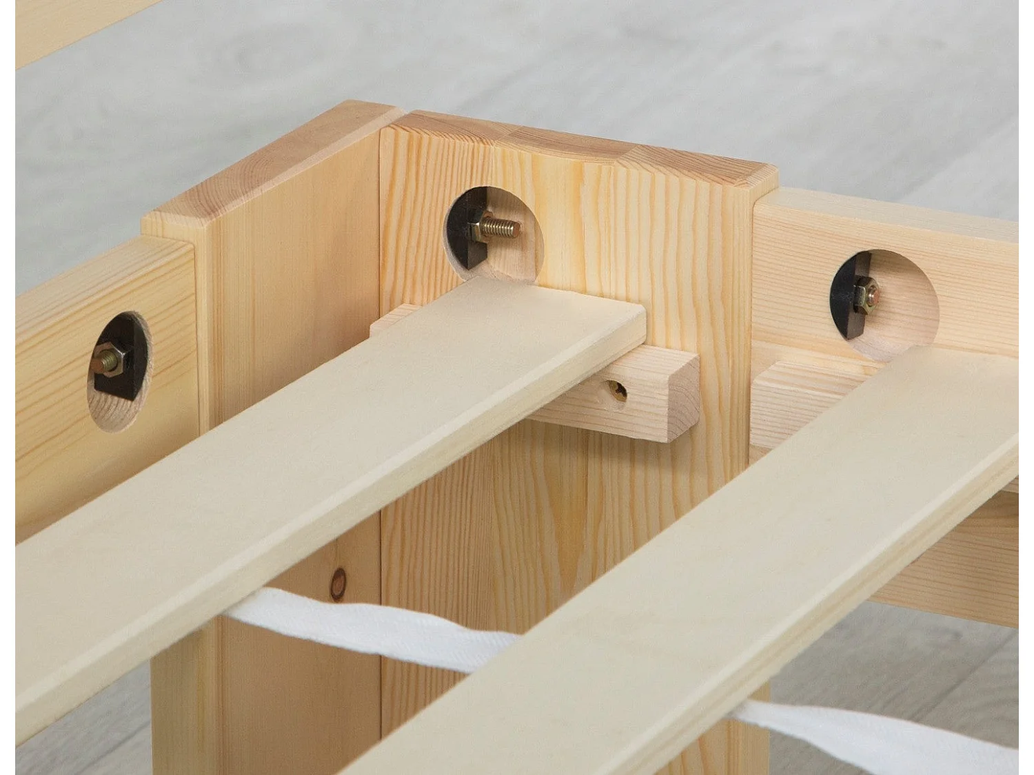 Lit double 2 personnes bois marron 204 x 184 x 66 cm LIT06164