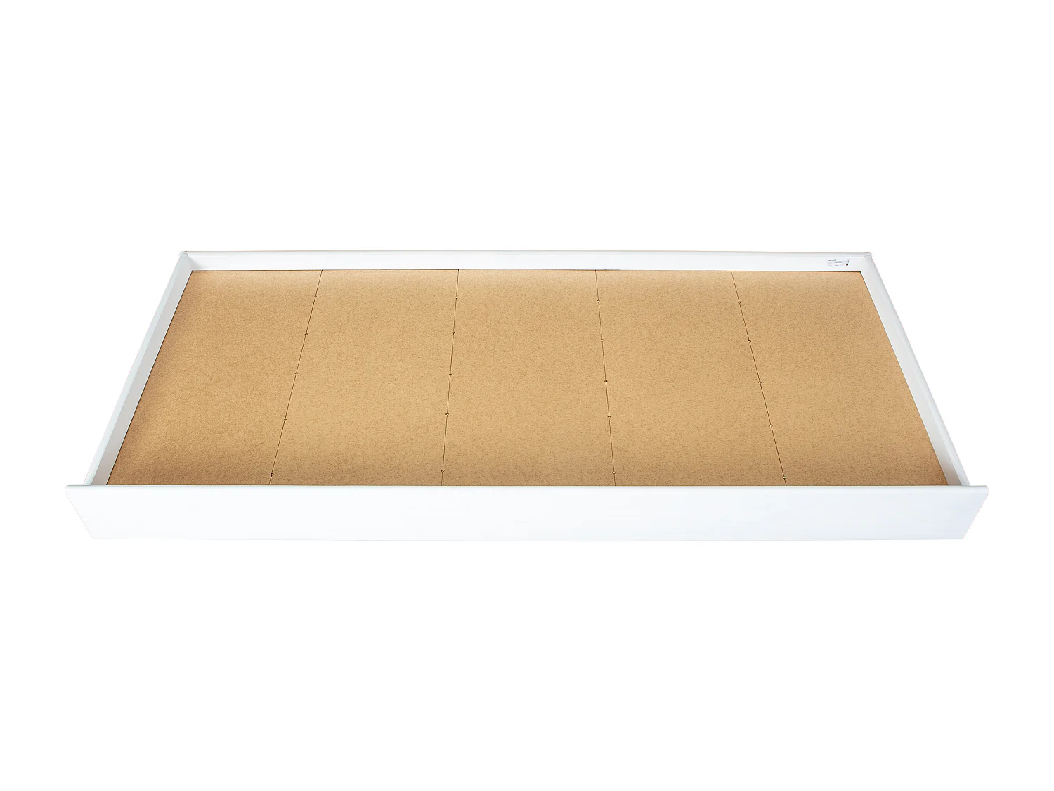 Umcki Bettschublade weiss lackiert.