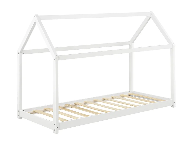 Lit pour enfant en bois blanche 166 x 88 x 127 cm 03_0005542