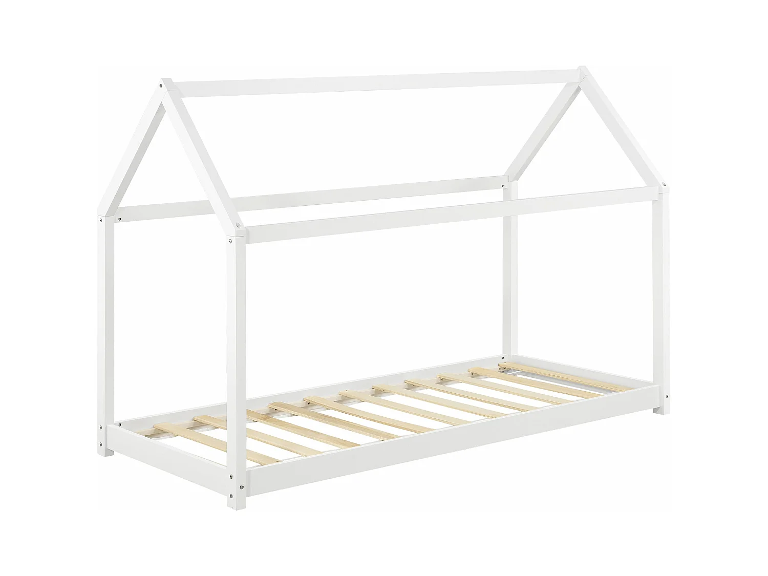 Lit pour enfant en bois blanche 166 x 88 x 127 cm 03_0005542