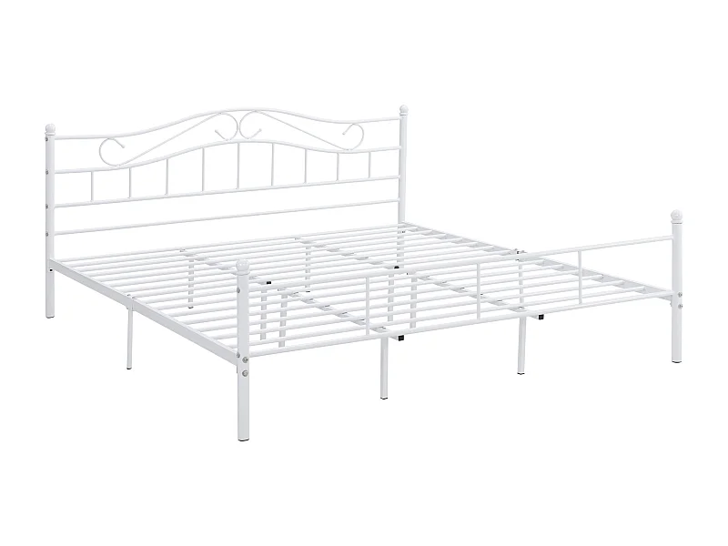 Lit double cadre en blanche 208 x 186 x 84 cm 03_0002667