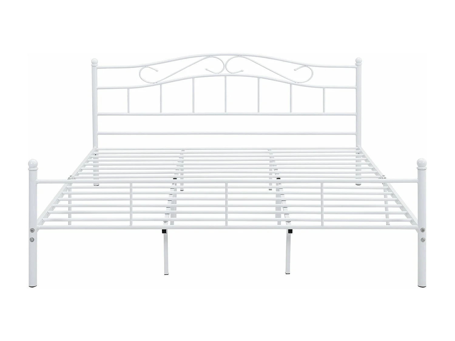 Lit double cadre en blanche 208 x 186 x 84 cm 03_0002667