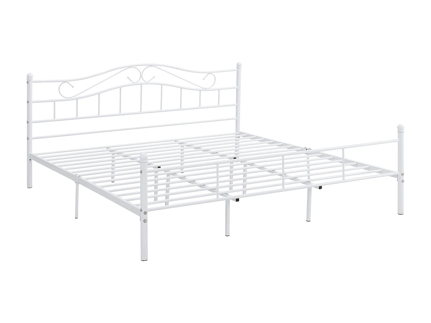 Lit double cadre en blanche 208 x 186 x 84 cm 03_0002667