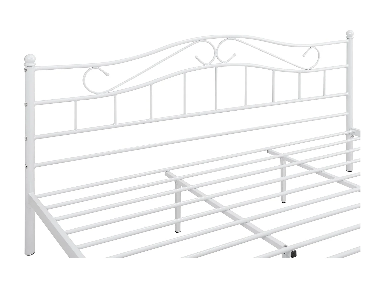 Lit double cadre en blanche 208 x 186 x 84 cm 03_0002667