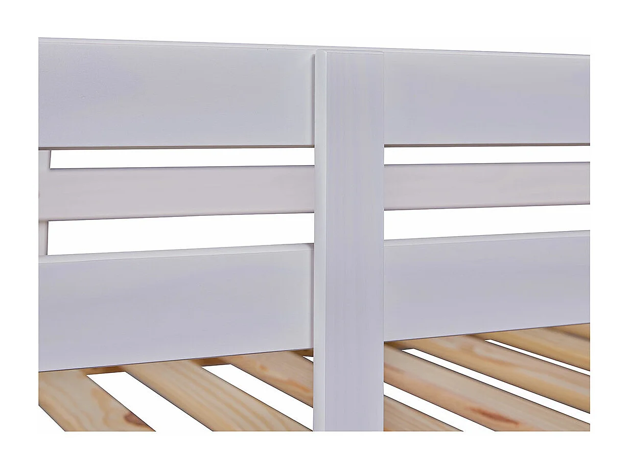 Ancki Lit superposé, blanc laqué.