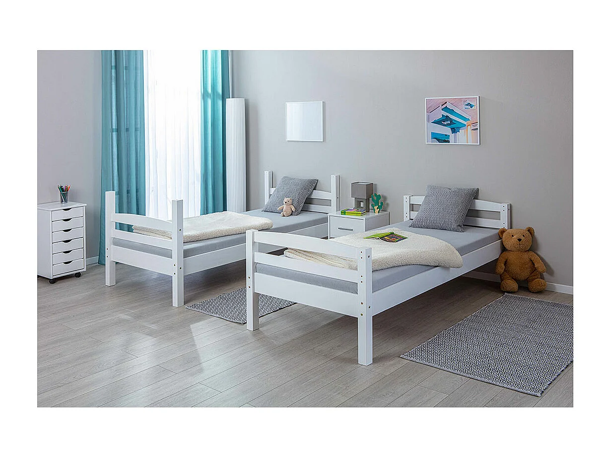 Ancki Lit superposé, blanc laqué.