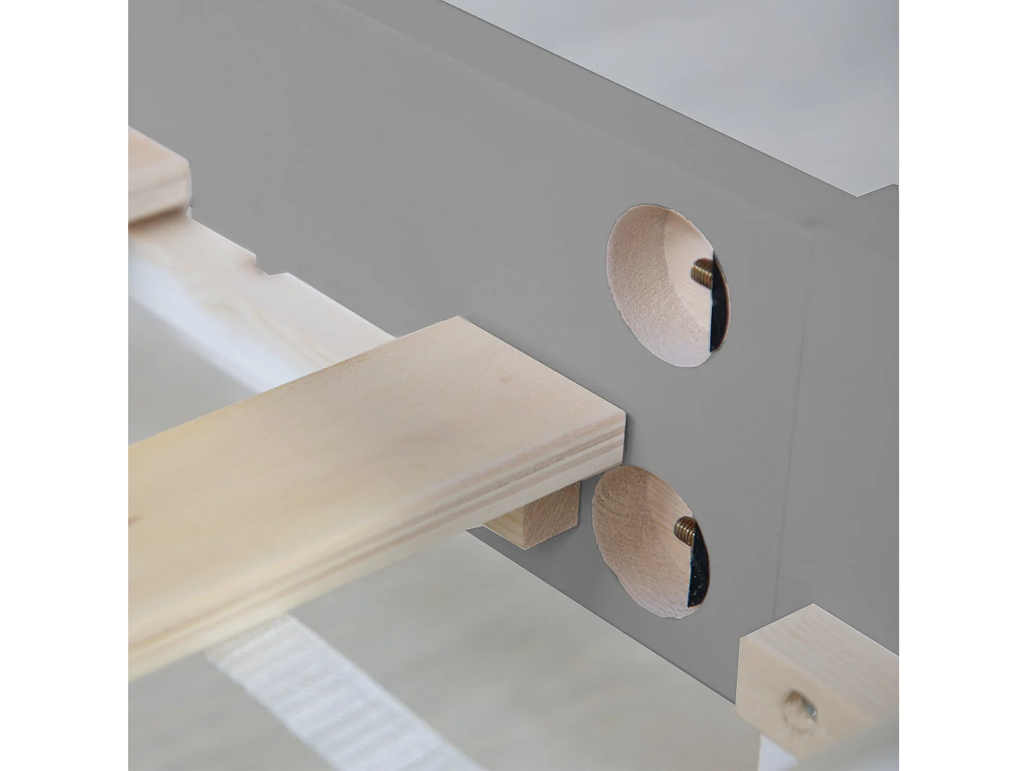 Lit double 2 personnes bois marron 144 x 204 x 66 cm LIT06209