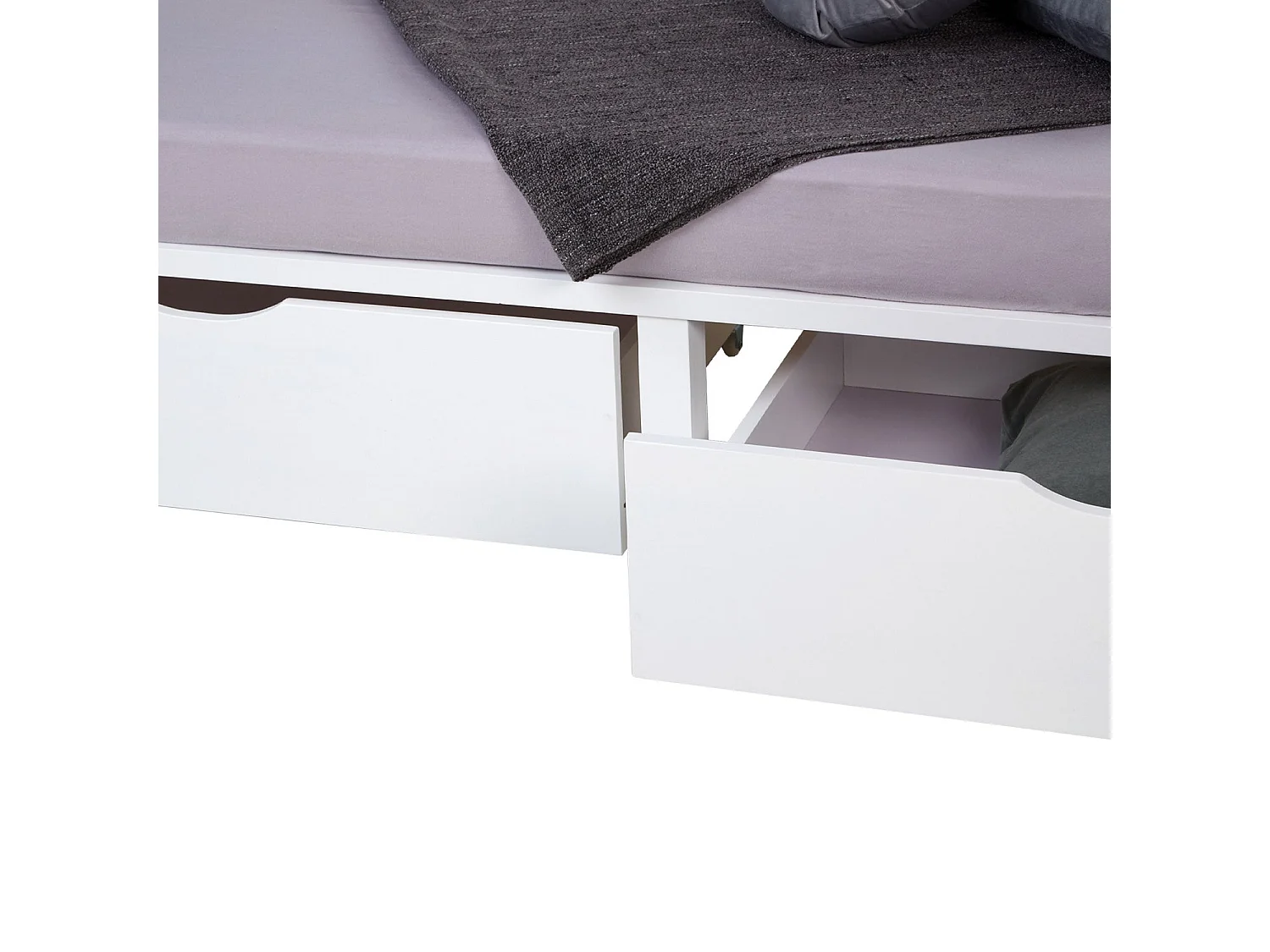 Lit palette en bois bois blanche 82 x 53.3 x 22 cm LIT06227