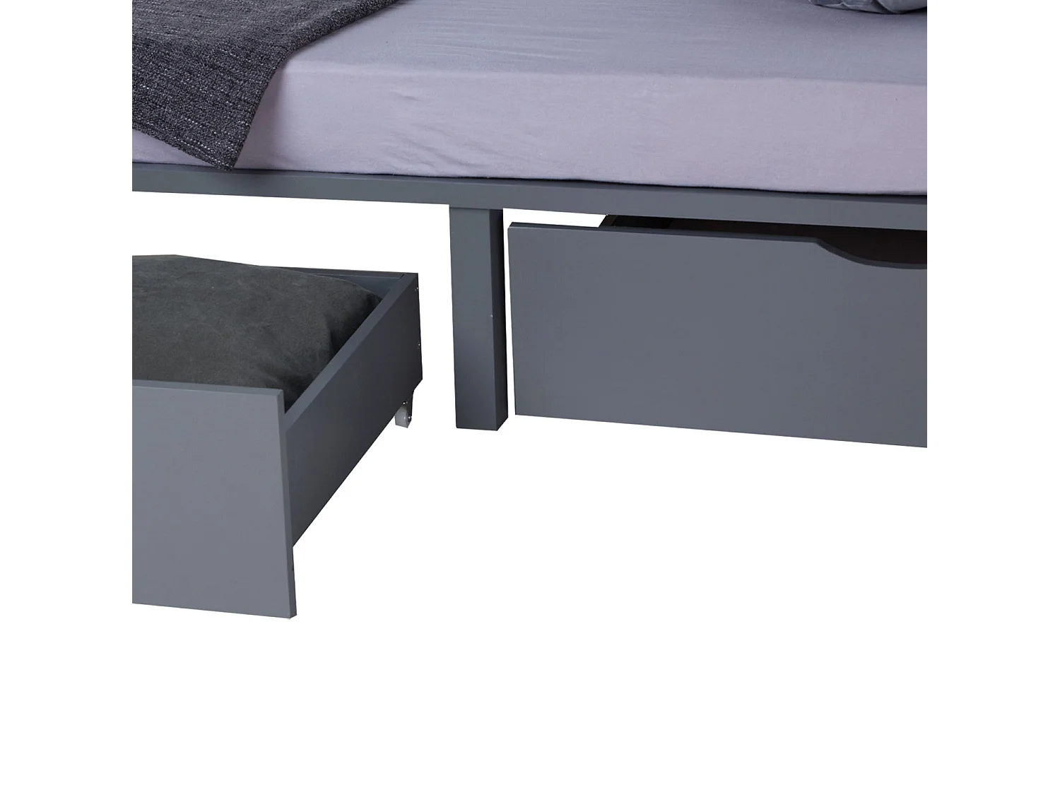 Lit palette en bois bois marron 140 x 200 x 25 cm LIT06239