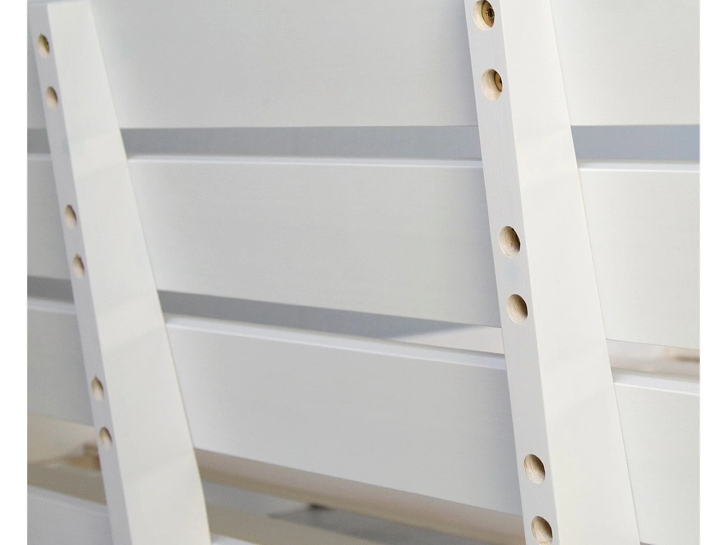 Lit double 2 personnes bois blanche 204 x 184 x 66 cm LIT06161