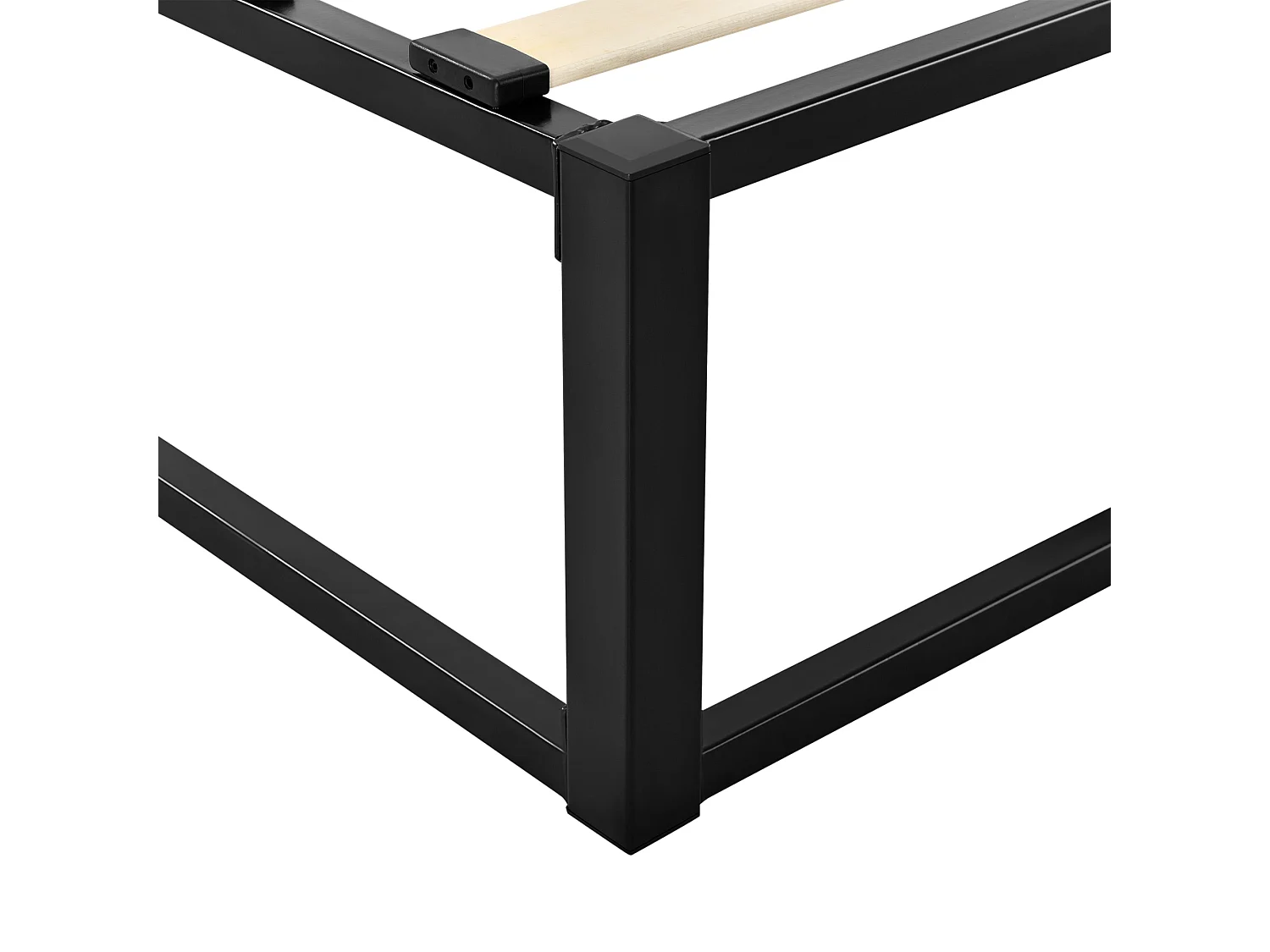 Lit double en métal argentée 203 x 183 x 30 cm 03_0002676