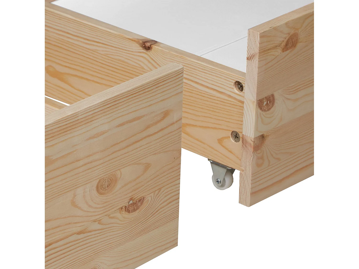 Lit palette en bois bois marron 82 x 53.3 x 22 cm LIT06220