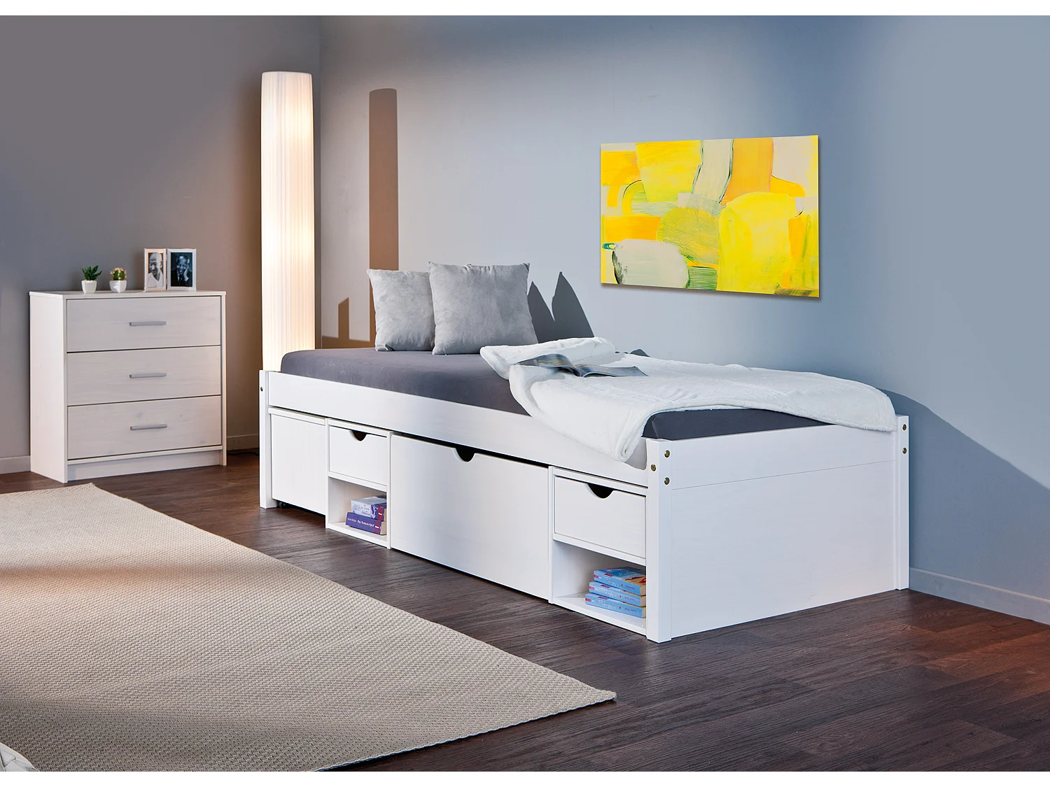 Timm Bett 90x200 cm, weiss.