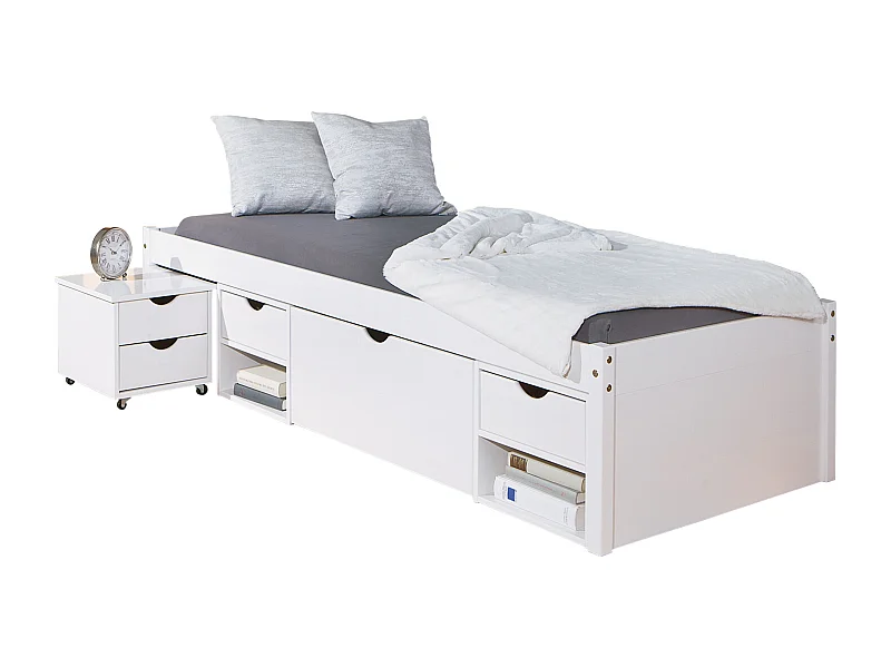 Timm bed 90x200 cm wit.