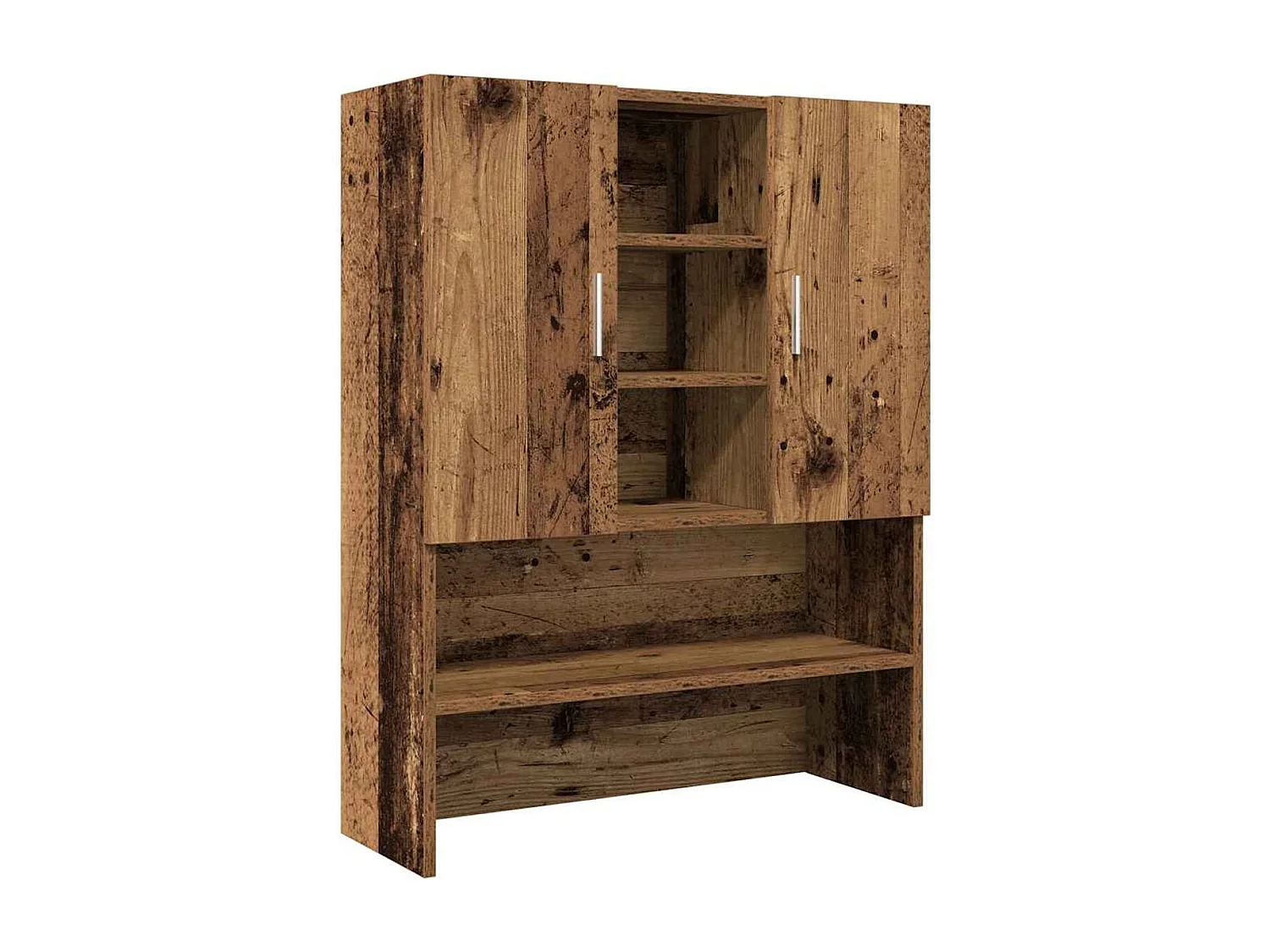 Meuble pour machine à laver vieux bois 70,5x25,5x90 cm