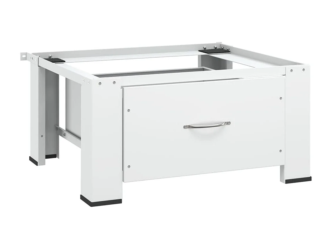 Socle pour machine à laver avec tiroir Blanc