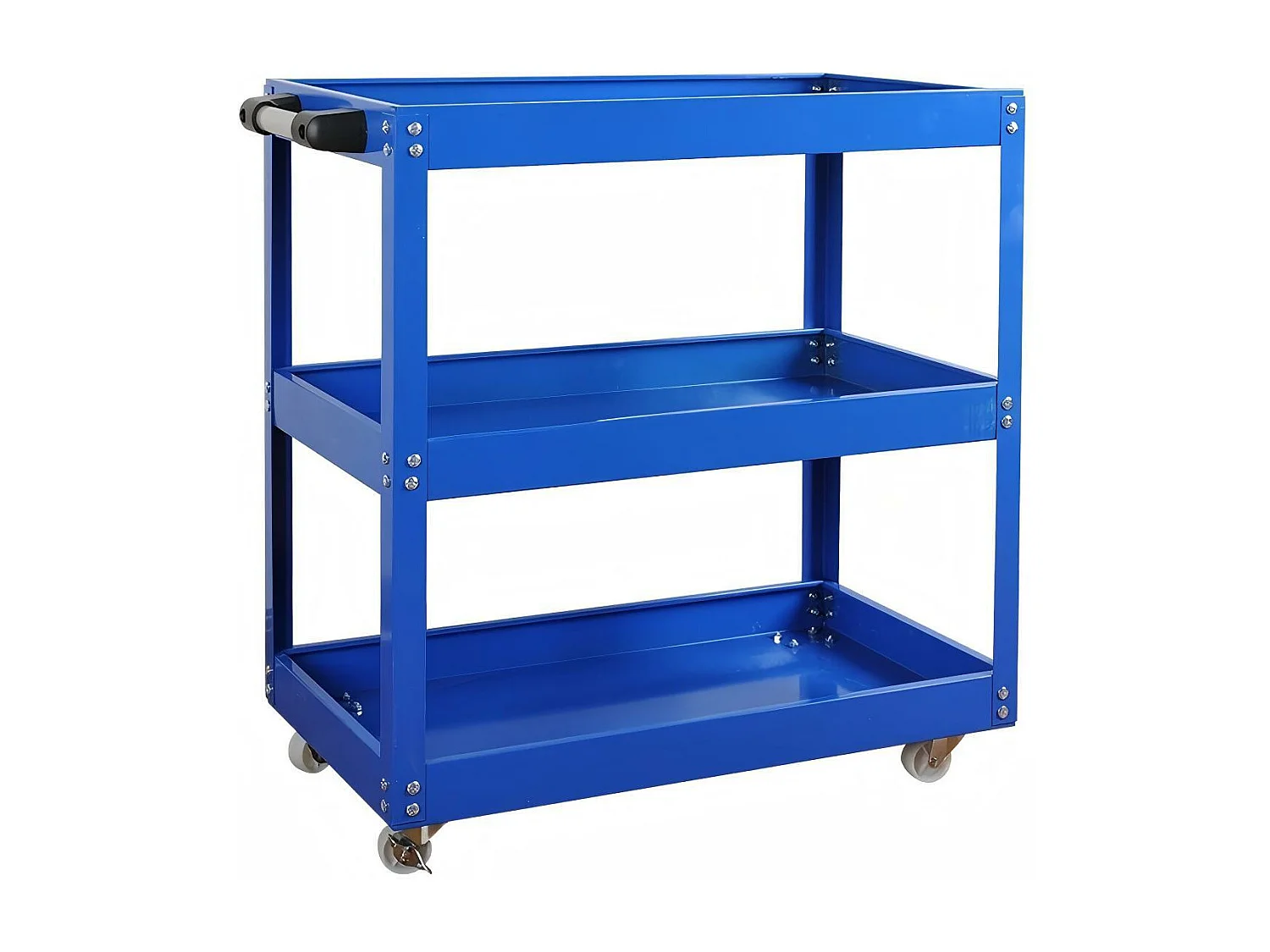 Chariot à outils pour atelier, stockage d'outils, roue caoutchouc solide, max200kg, 66x36x74cm