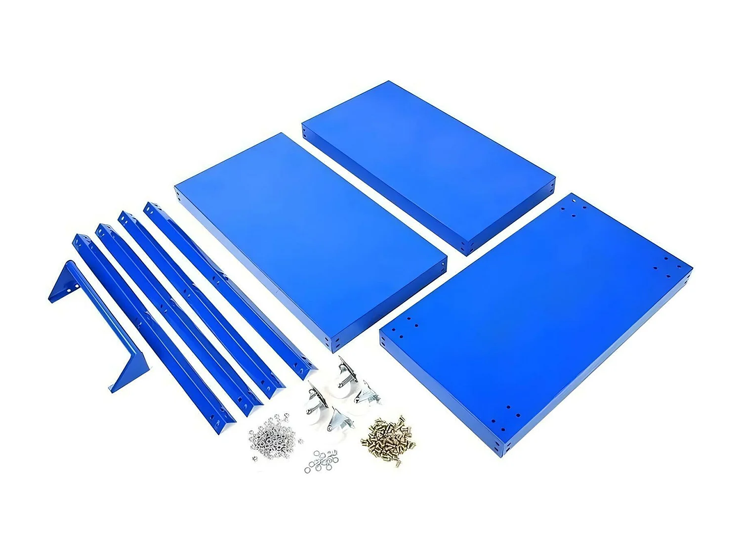 Chariot à outils pour atelier, stockage d'outils, roue caoutchouc solide, max200kg, 66x36x74cm