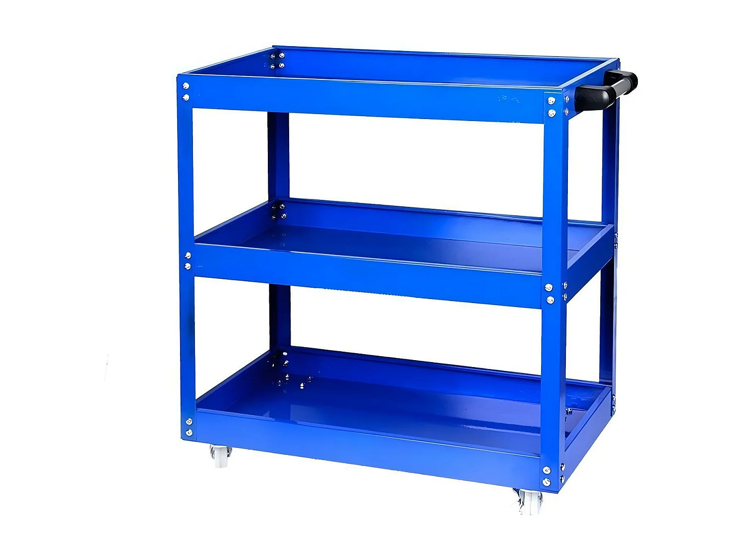 Chariot à outils pour atelier, stockage d'outils, roue caoutchouc solide, max200kg, 66x36x74cm