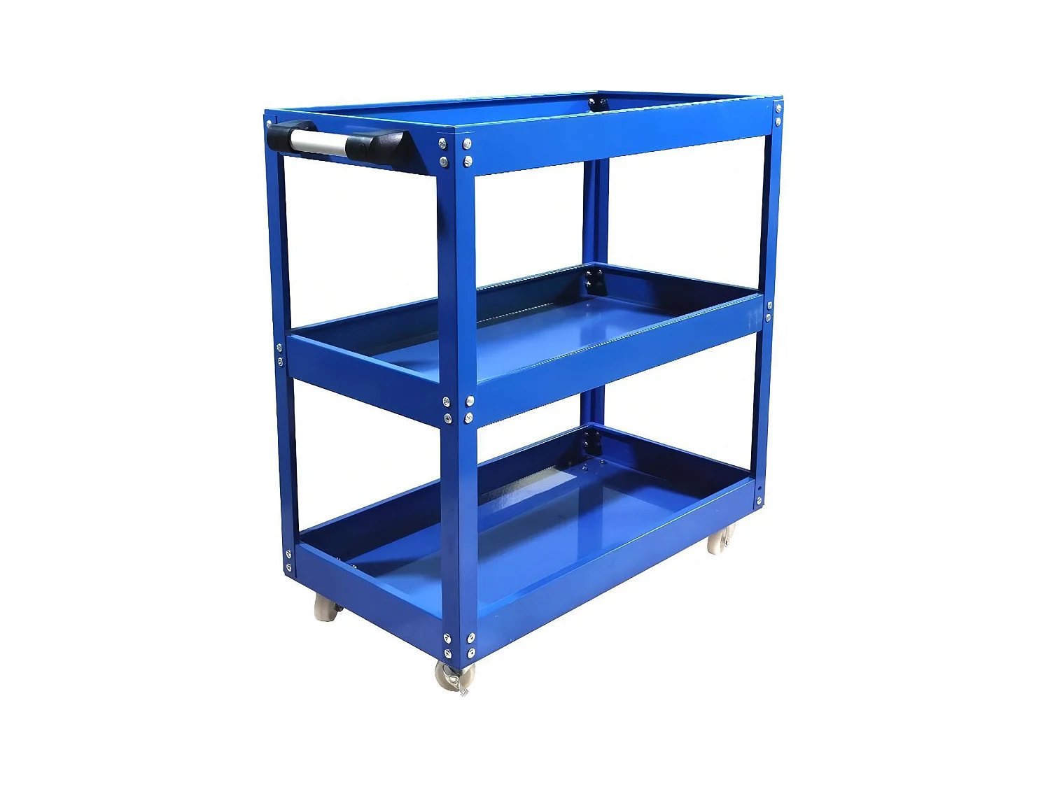 Werkzeugtrolley für Workshop, Werkzeugspeicher, solides Gummirad, max. 200 kg, 66x36x74cm