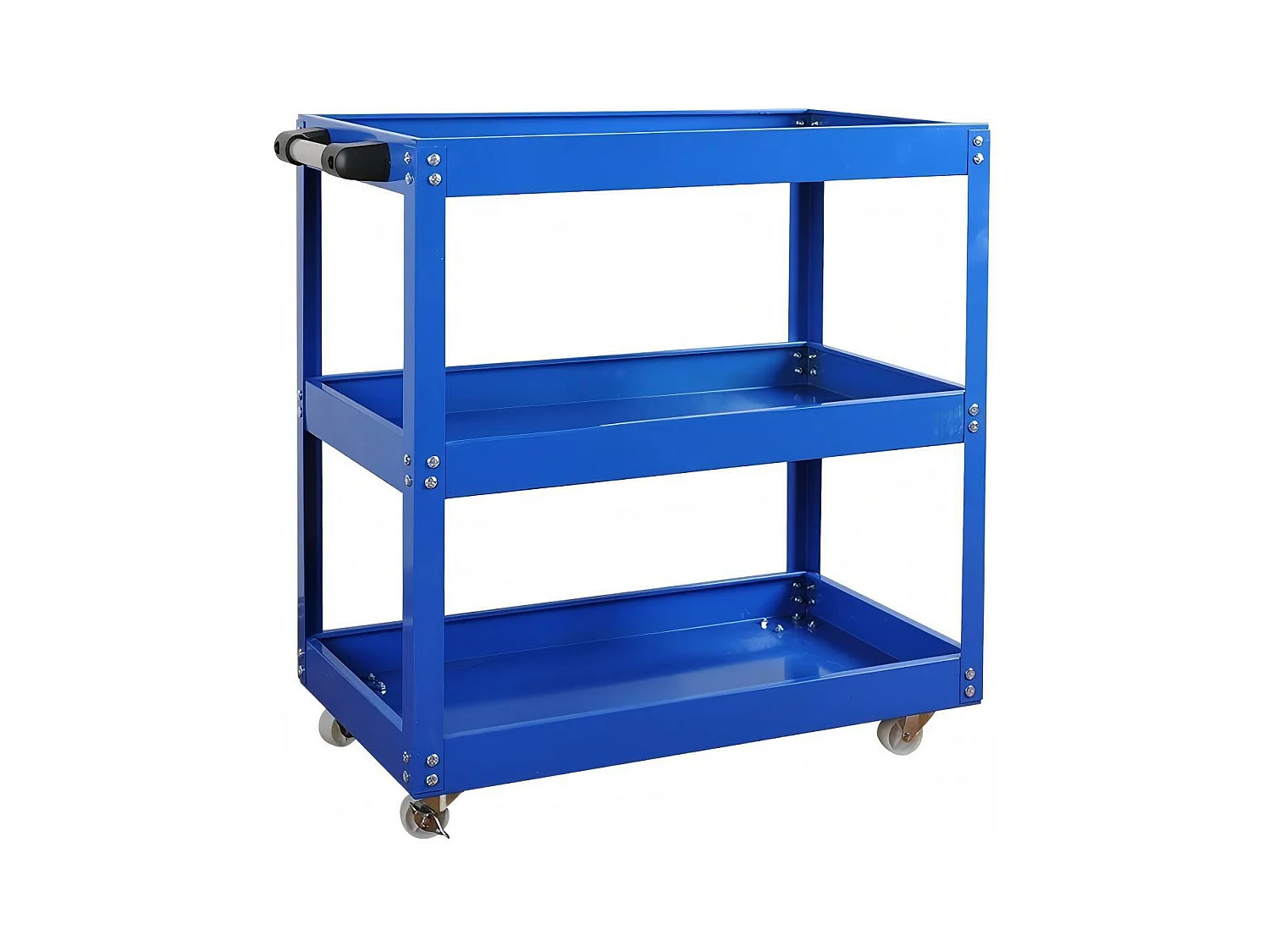 Chariot à outils pour atelier, stockage d'outils, roue caoutchouc solide, max200kg, 66x36x74cm