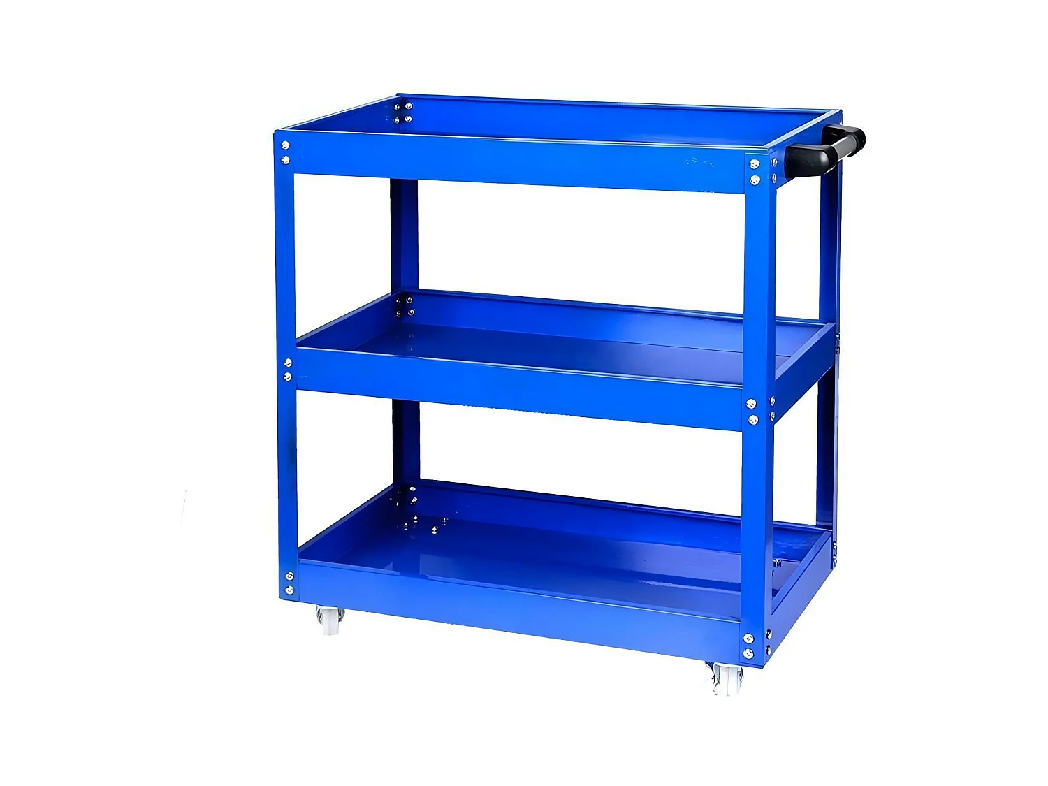Chariot à outils pour atelier, stockage d'outils, roue caoutchouc solide, max200kg, 66x36x74cm