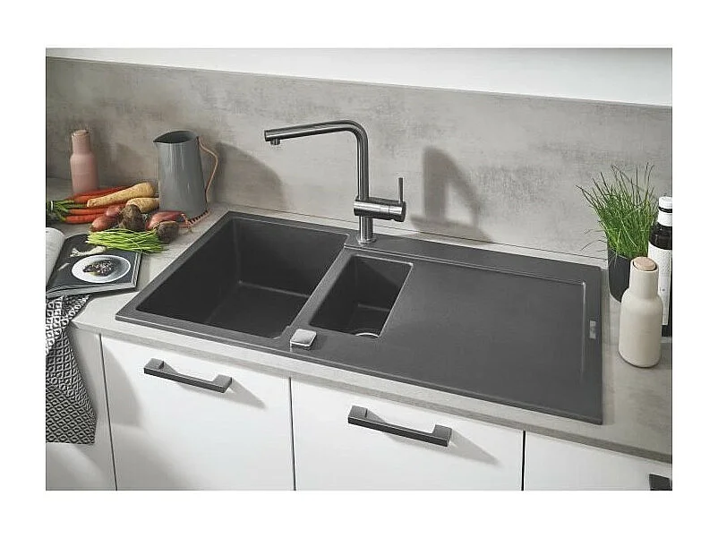 Evier composite avec egouttoir - GROHE - K500