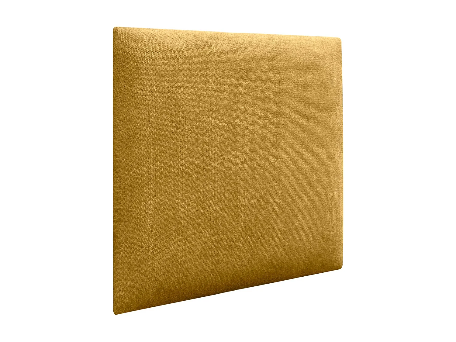 DHOME Lot de 6 Panneaux Rembourrés en Tissu Aqualine Autocollants pour Mur Acoustiques Absorbants Protection contre les Chocs (Moutarde, 60x60cm, x6)