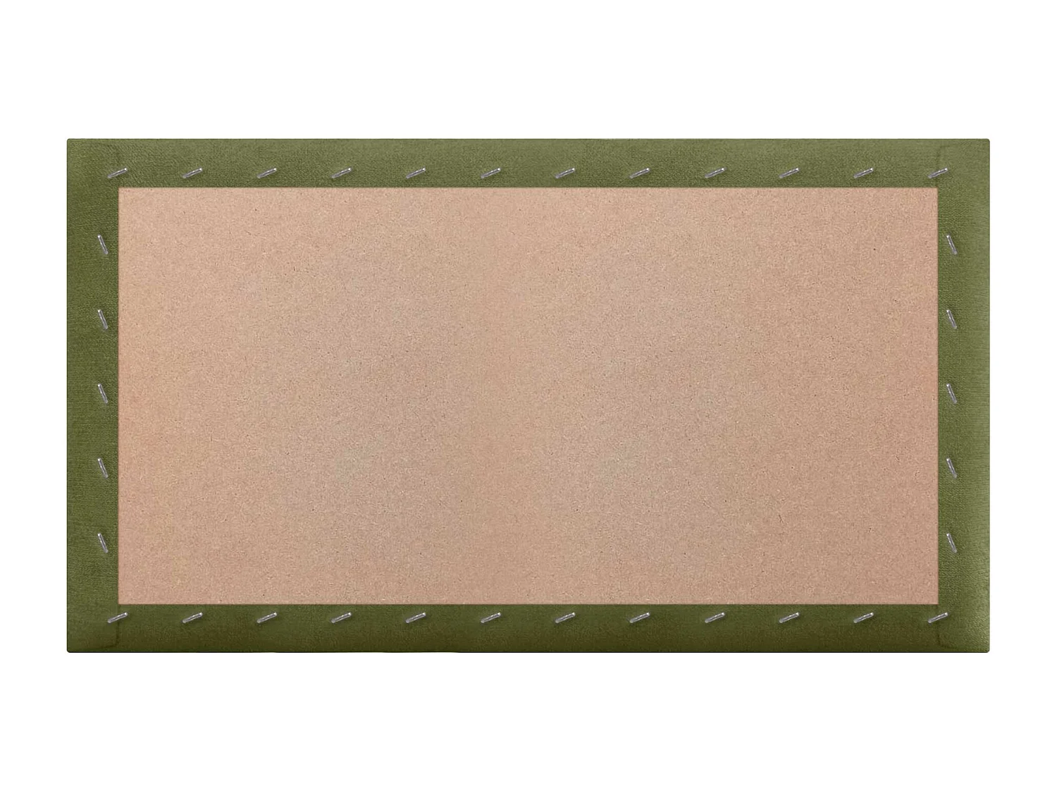 DHOME Set aus 6 Selbstklebende, gepolsterte StoffPaneele für Wand, schallabsorbierend, stoßfest, Kopfteil (Grün, 50x30cm, x6)