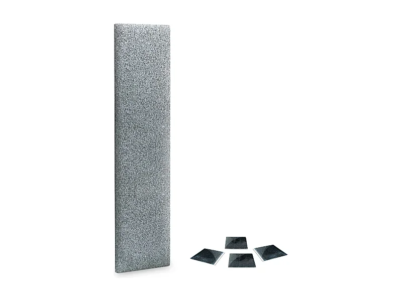 DHOME juego de 1 Panel Tapizado de Tela Autoadhesivos para Pared Acústicos Absorbentes Protección Impactos Cabeceros (Gris Perla, 60x30cm, x1)