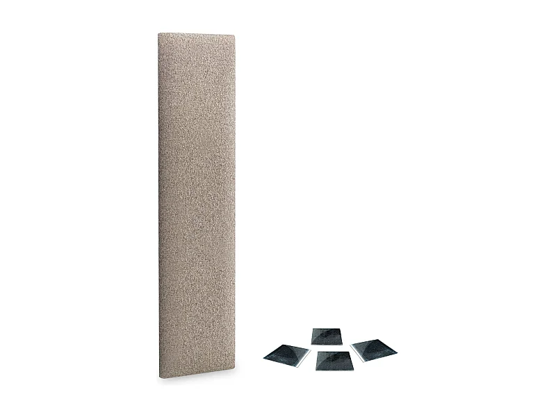 DHOME juego de 1 Panel Tapizado de Tela Autoadhesivos para Pared Acústicos Absorbentes Protección Impactos Cabeceros (Arena, 60x20cm, x1)