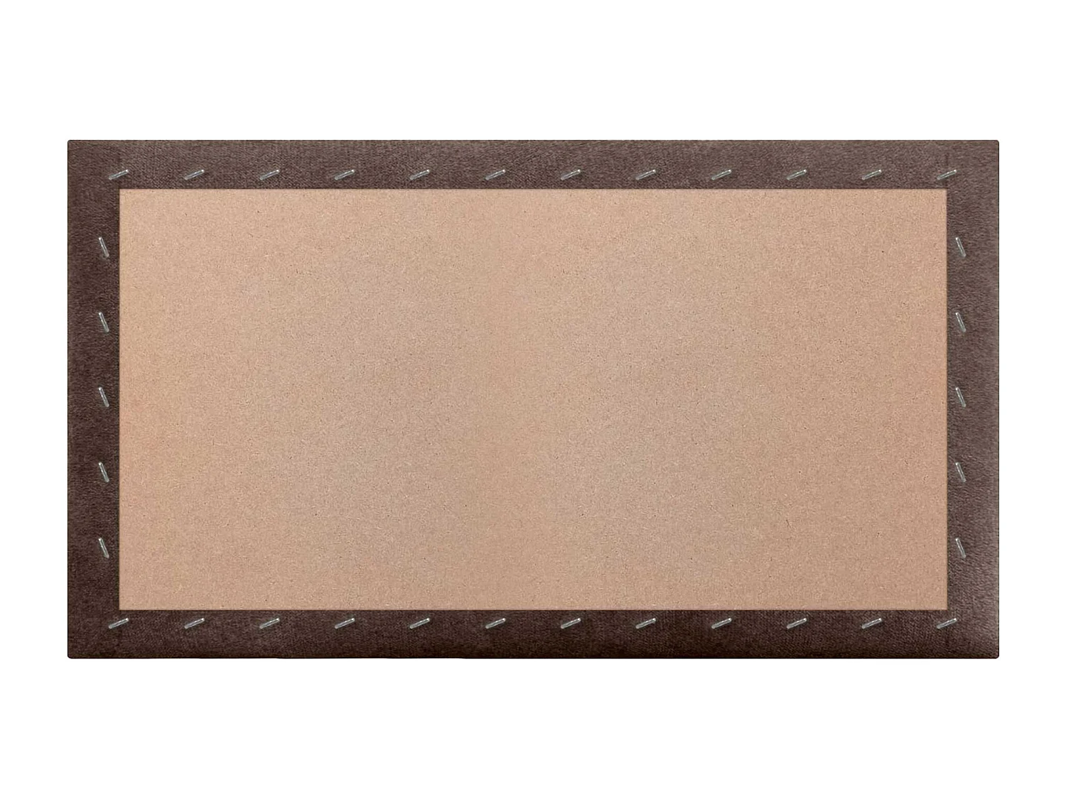 DHOME Lot de 8 Panneaux Rembourrés en Tissu Aqualine Autocollants pour Mur Acoustiques Absorbants Protection contre (Marron chocolat, 60x50cm,x8)