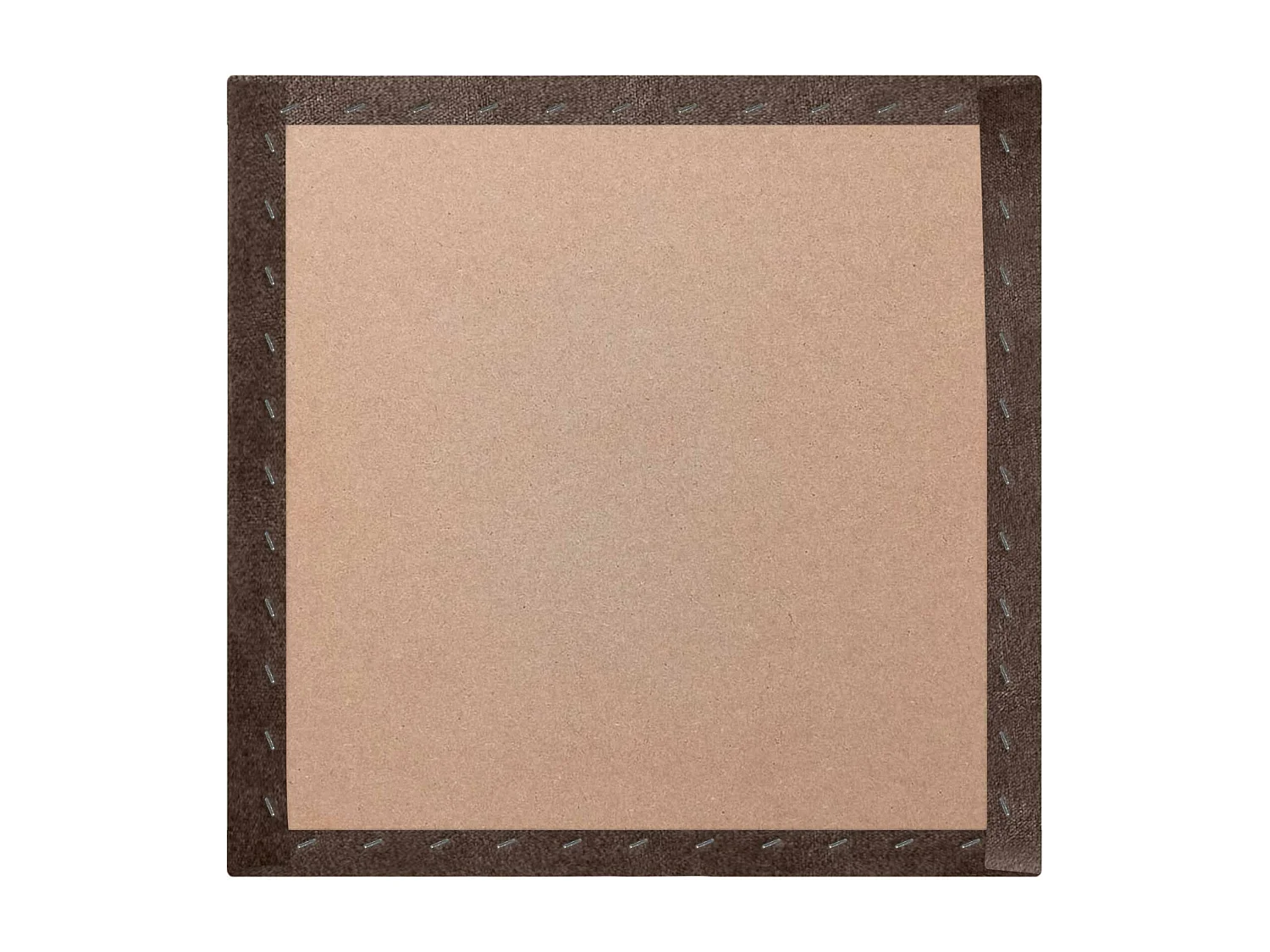 DHOME Set aus 1 Selbstklebendes, gepolstertes Stoffpaneel für Wand, schallabsorbierend, stoßfest, Kopfteil (Schokoladenbraun, 60x60cm, x1)