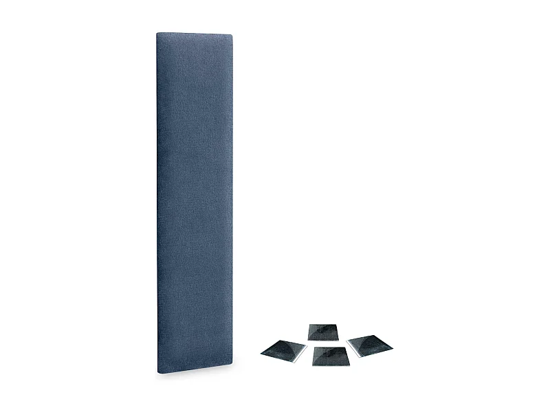 DHOME juego de 1 Panel Tapizado de Tela Autoadhesivos para Pared Acústicos Absorbentes Protección Impactos Cabeceros (Azul, 60x30cm, x1)