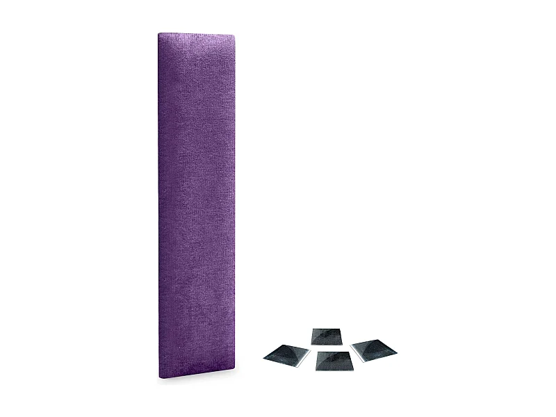 DHOME Lot de 1 Panneaux muraux en tissu auto-adhésifs Panneaux muraux absorbants acoustiques Protection contre les chocs (Lilas, 60x20cm, x1)