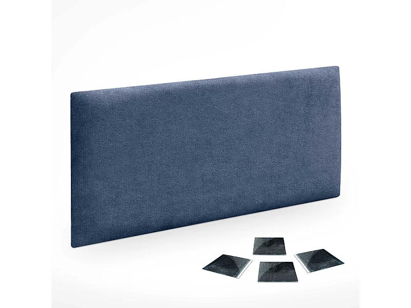 DHOME juego de 1 Panel Tapizado de Tela Autoadhesivos para Pared Acústicos Absorbentes Protección Impactos Cabeceros (Azul, 50x30cm, x1)