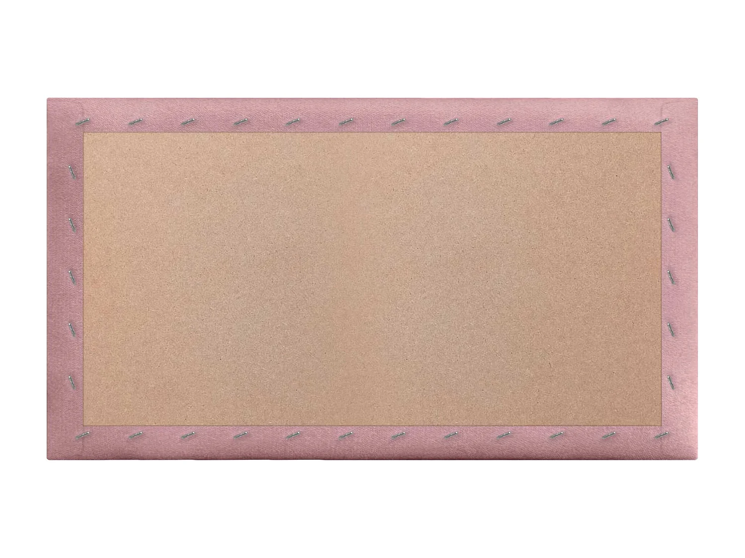 DHOME set van 6 zelfklevende gestoffeerde panelen voor muur, geluidsabsorberend, schokbescherming, hoofdbord (Roze, 50x30cm, x6)