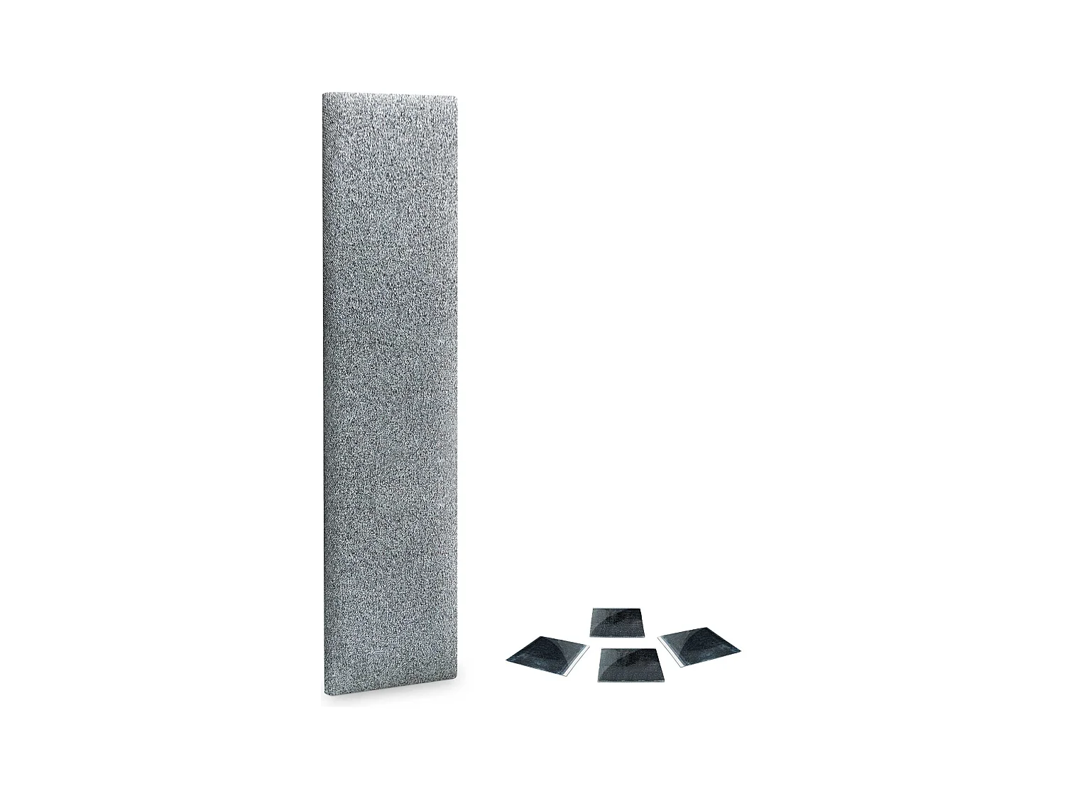 DHOME juego de 1 Panel Tapizado de Tela Autoadhesivos para Pared Acústicos Absorbentes Protección Impactos Cabeceros (Gris Perla, 60x20cm, x1)