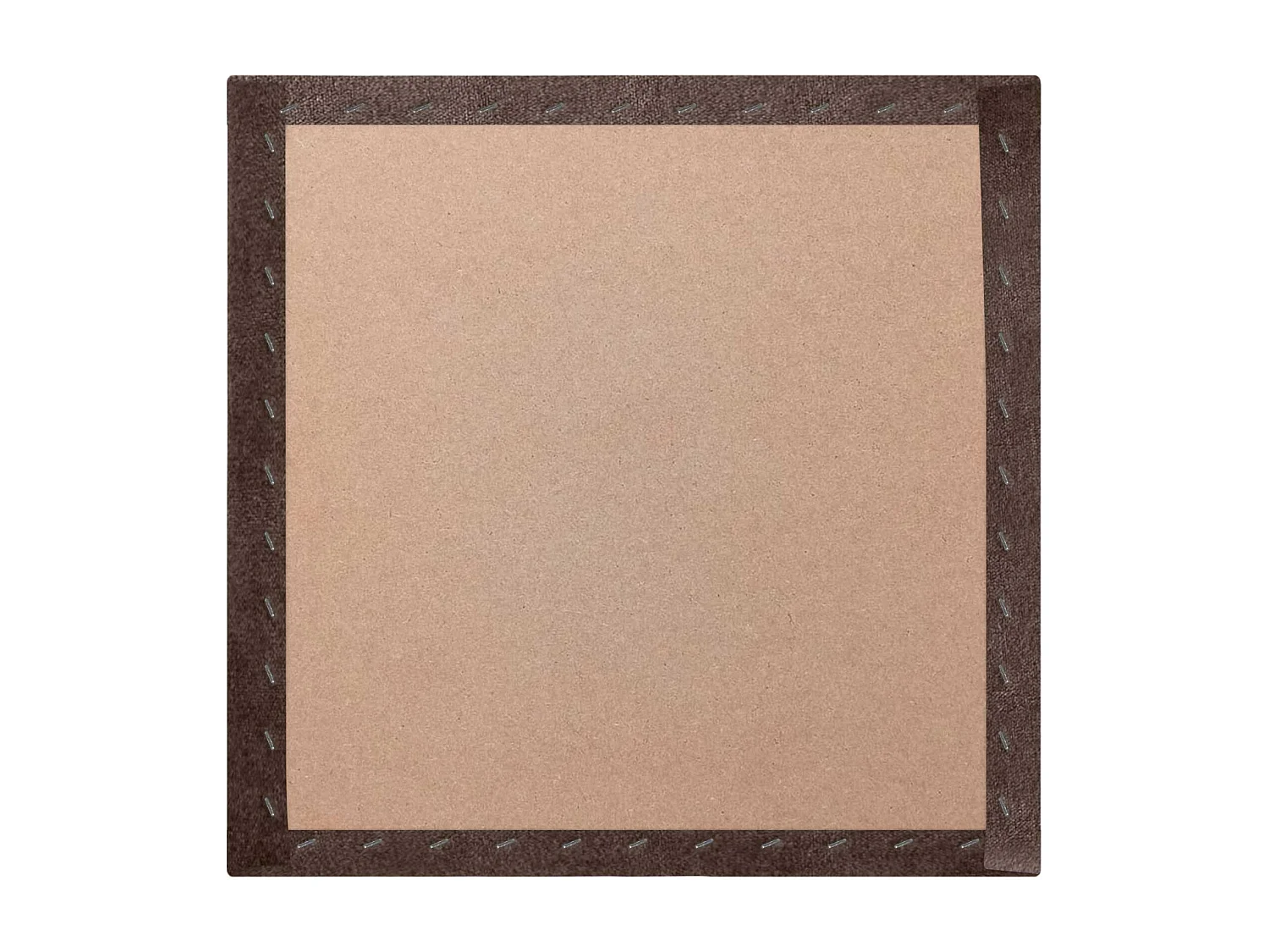 DHOME Lot de 8 Panneaux Rembourrés en Tissu Aqualine Autocollants pour Mur Acoustiques Absorbants Protection contre (Marron chocolat, 50x50cm, x8)