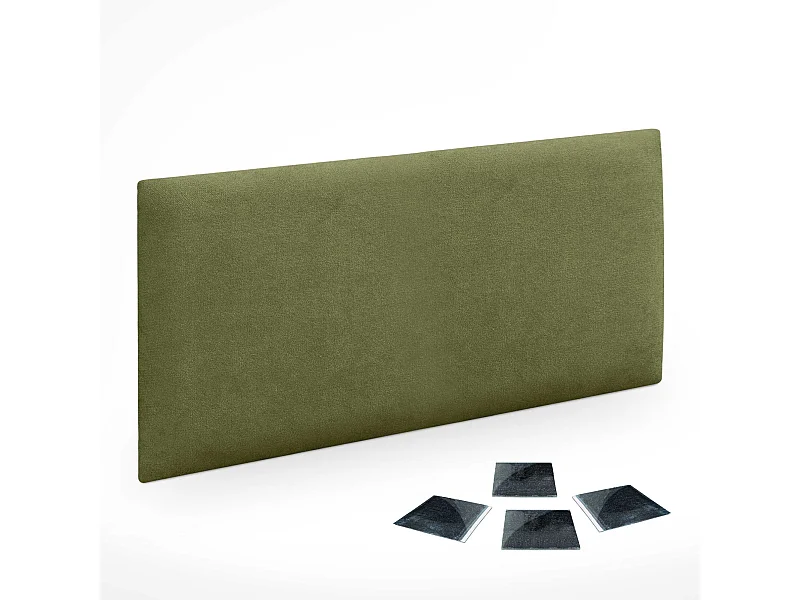DHOME Conjunto de 1 Painéis de Parede de Tecido Autoadesivo Painéis de Parede Absorventes Acústicos Proteção contra Impactos (Verde, 60x40cm, x1)