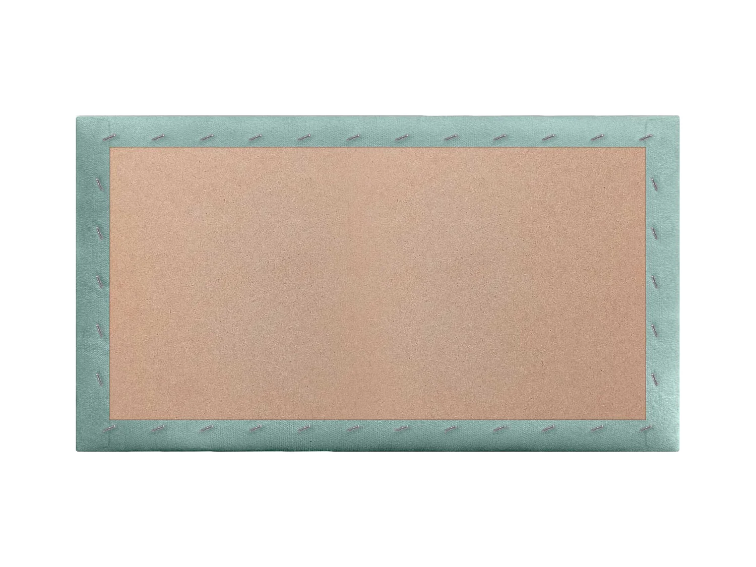 DHOME Lot de 6 Panneaux Rembourrés en Tissu Aqualine Autocollants pour Mur Acoustiques Absorbants Protection contre les choc (Vert d'eau, 50x40cm, x6)