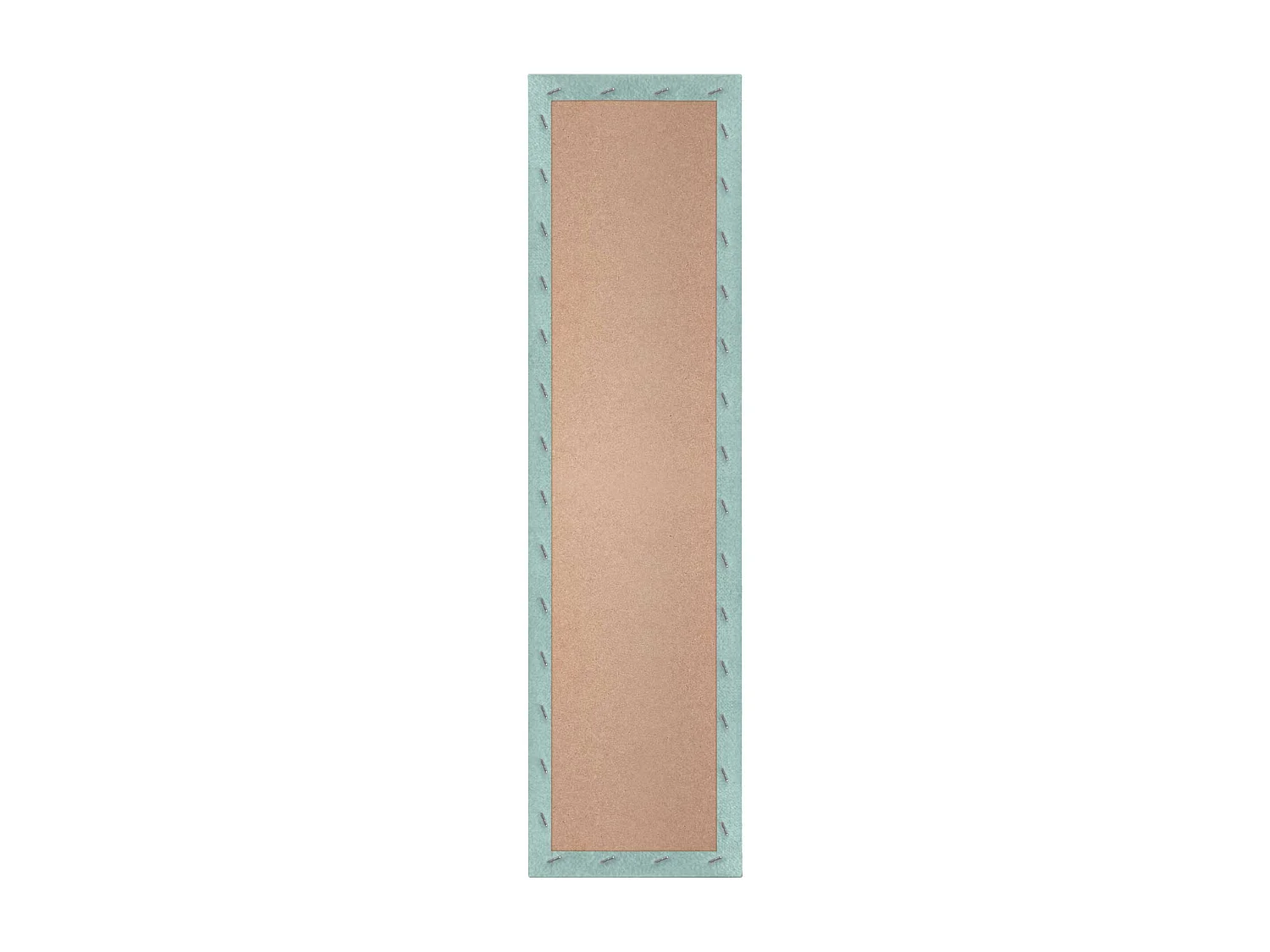 DHOME Lot de 6 Panneaux Rembourrés en Tissu Aqualine Autocollants pour Mur Acoustiques Absorbants Protection contre les choc (Vert d'Eau, 60x20cm, x6)