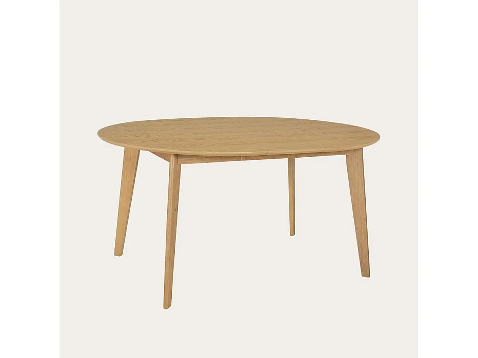 Table à manger extensible en bois massif naturel 120x75