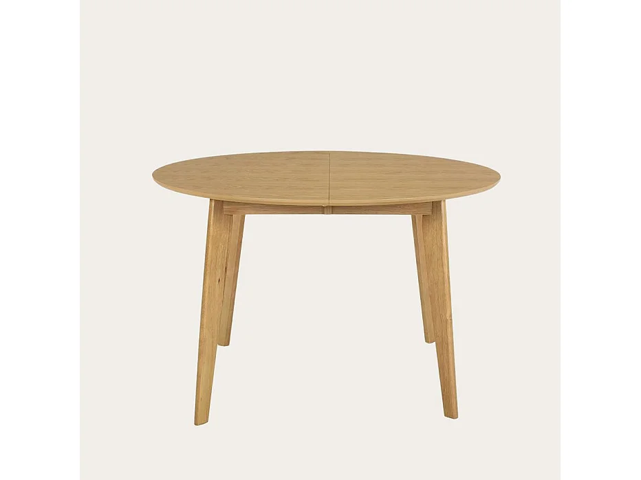 Table à manger extensible en bois massif naturel 120x75