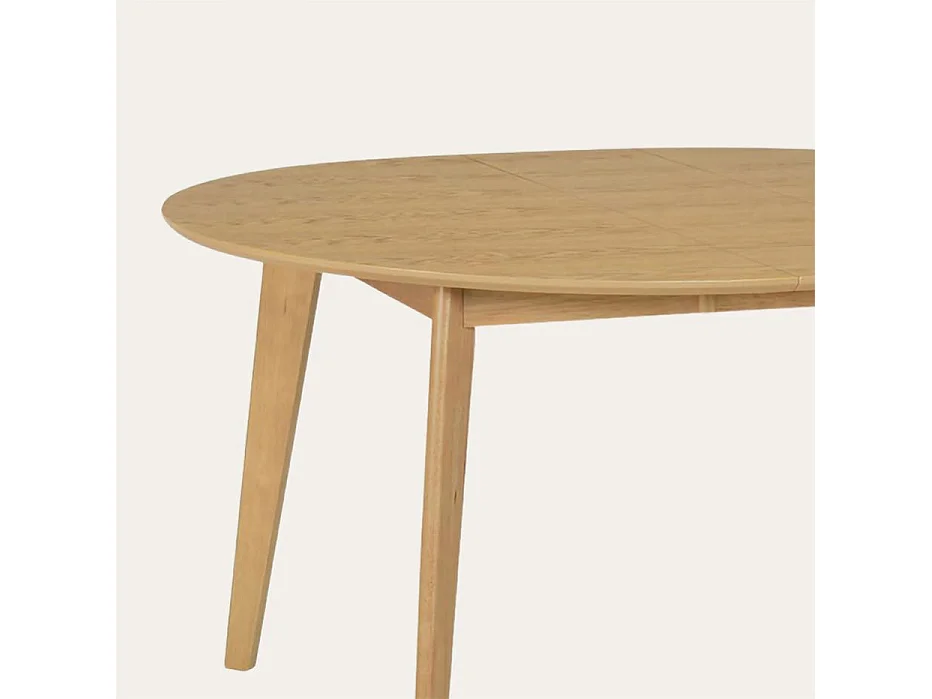 Table à manger extensible en bois massif naturel 120x75