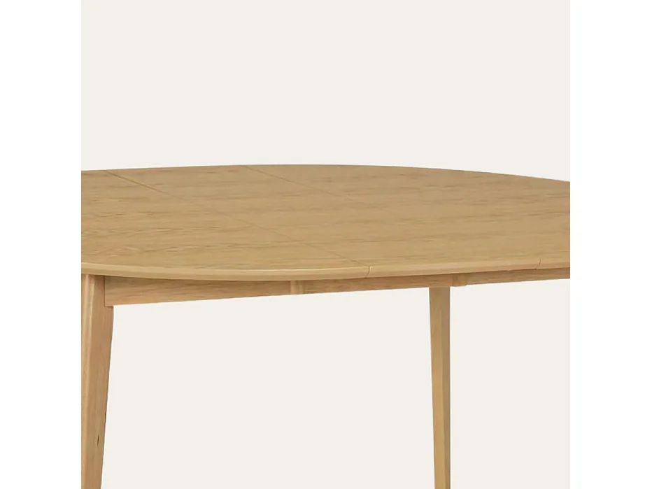 Table à manger extensible en bois massif naturel 120x75