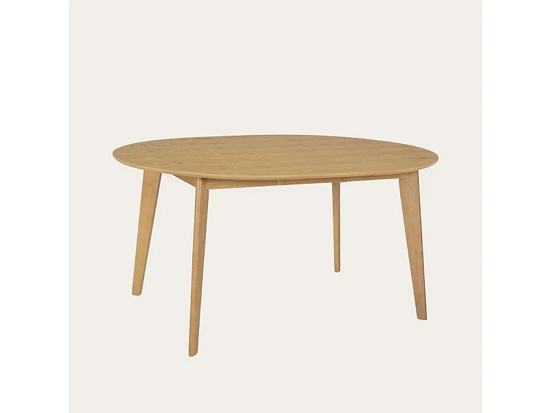 Table à manger extensible en bois massif naturel 120x75